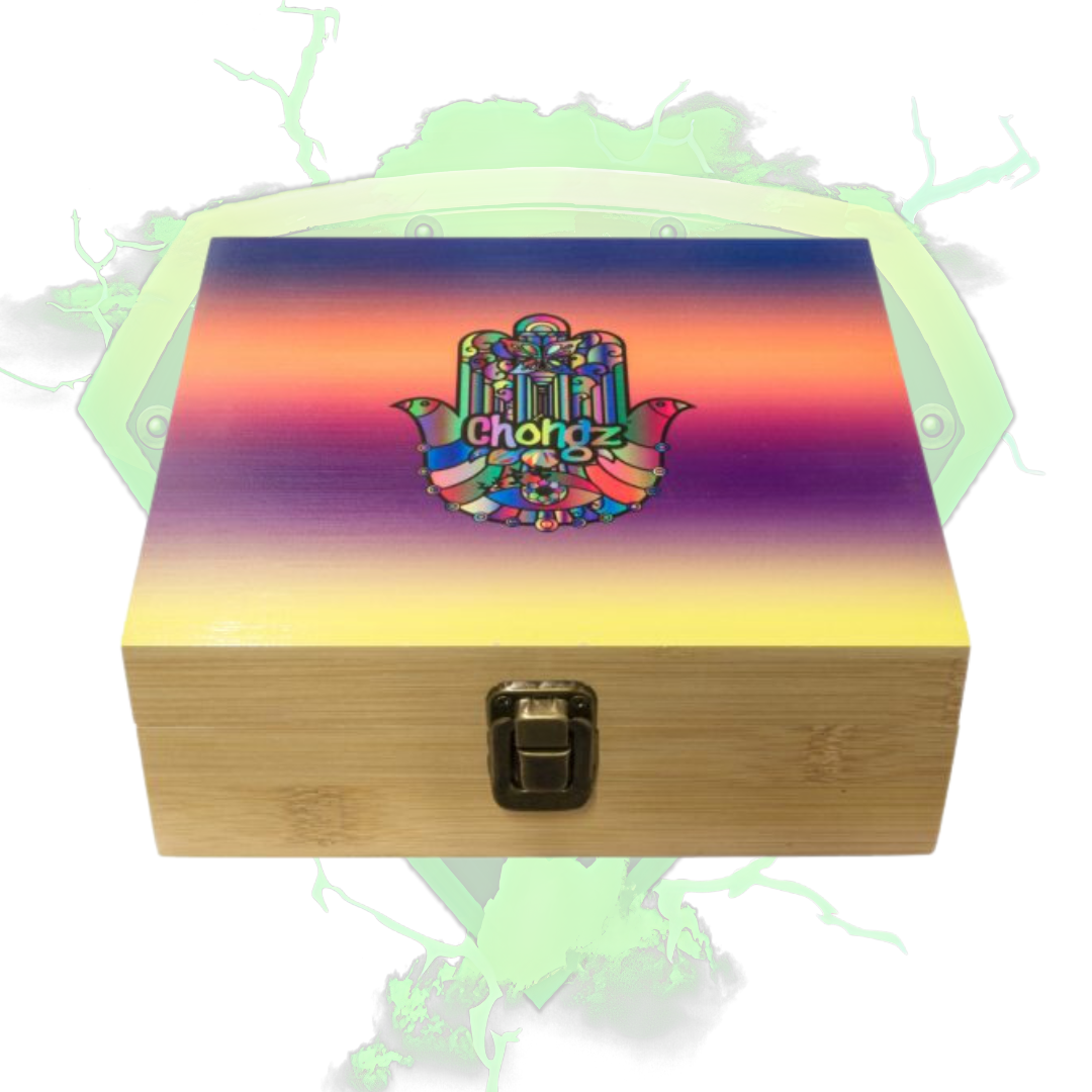 Chongz 'Rainbow Hand' Large Bamboo Rolling Box