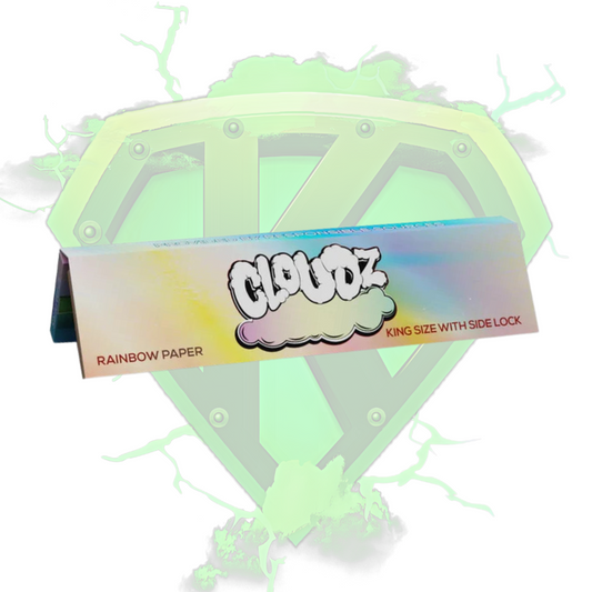 Cloudz King Size Rainbow Rolling Paper & Tips