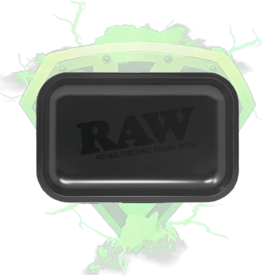 RAW MURDER'D Matte Black Rolling Tray