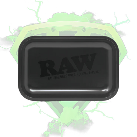 RAW MURDER'D Matte Black Rolling Tray