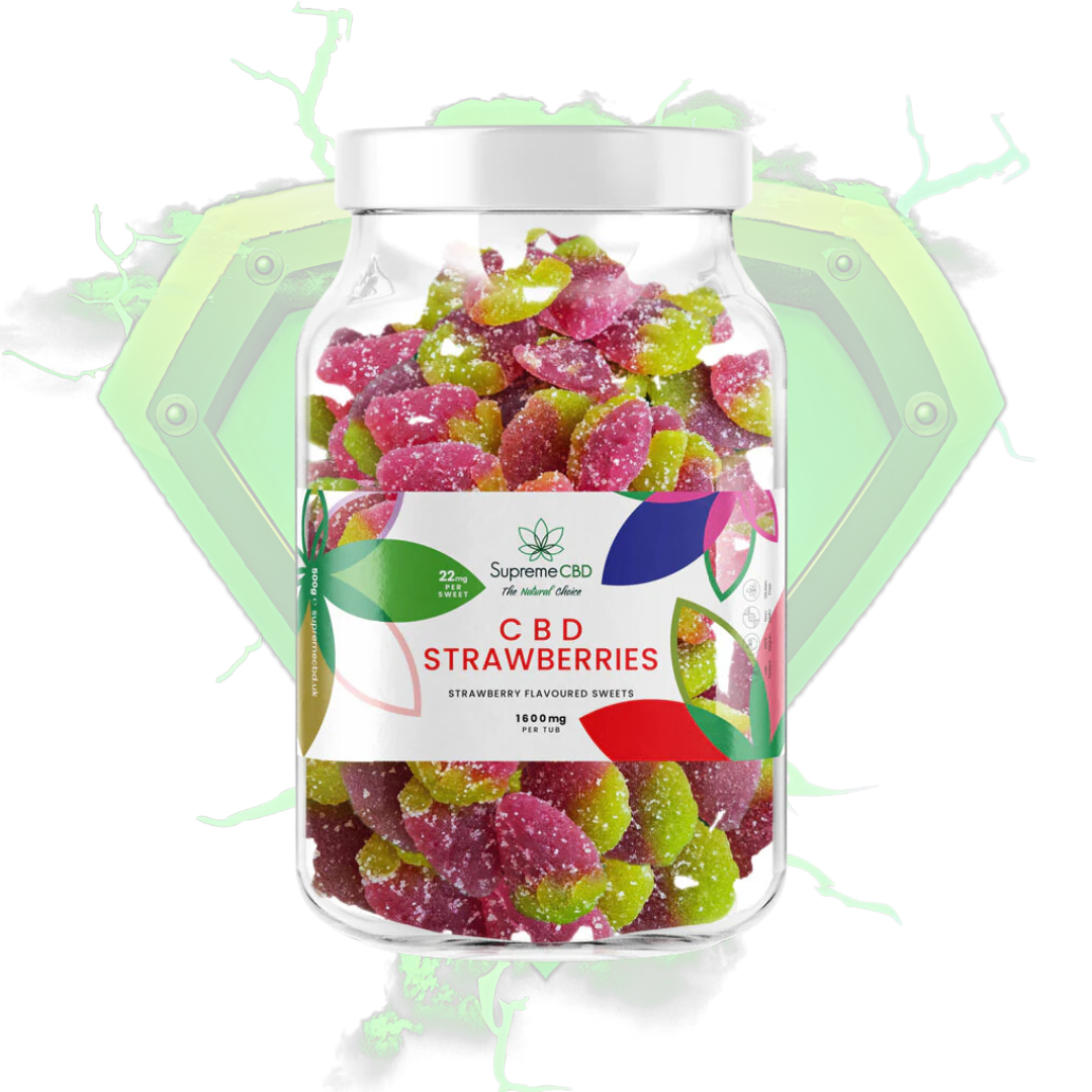 CBD Gummy Strawberries (Large) - 550g