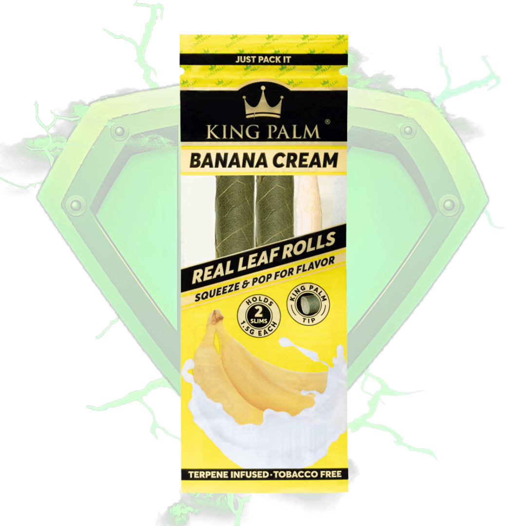 King Palm 'Banana Cream' 2 Mini Rolls