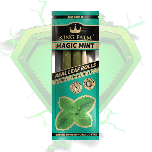 King Palm 'Magic Mint' 2 Mini Rolls