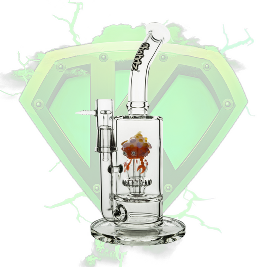 Chongz “Strawberry” 30cm 2 System Glass Bong - RED